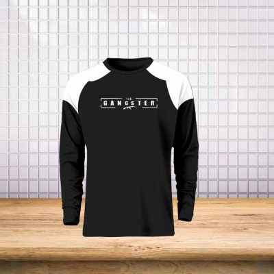1 pices black full sleve t-shirt for men