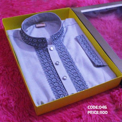 1 piece bluewhite color premium quality punjabi offer for new year 2025 for men