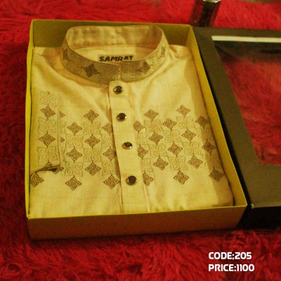 cream color 1 piece premium quality punjabi offer for men